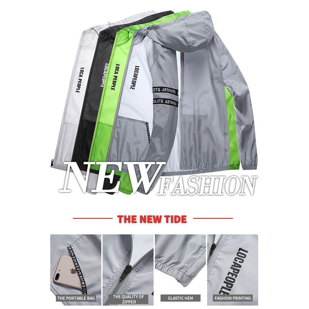 Running Gear Youth - 태양 보호 남성 여름 사이클링 자켓