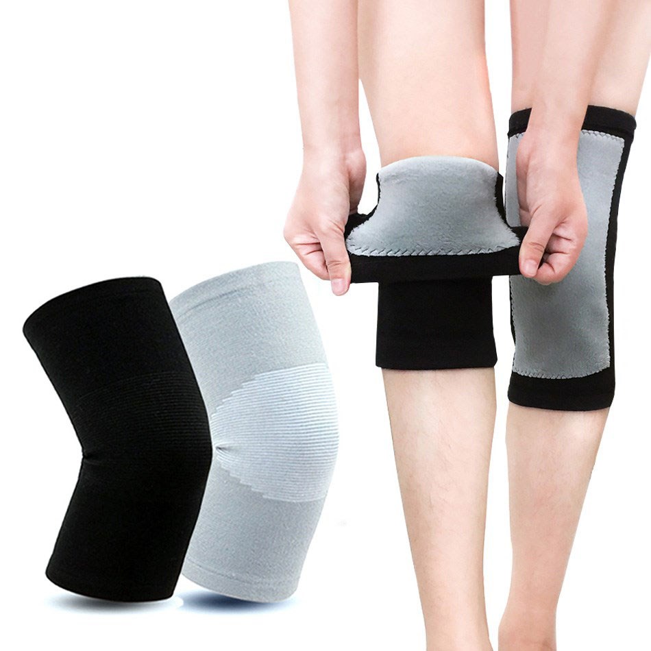 Running Gear For Winter - WOSWEIR 겨울 따뜻한 무릎 패드, 대나무
