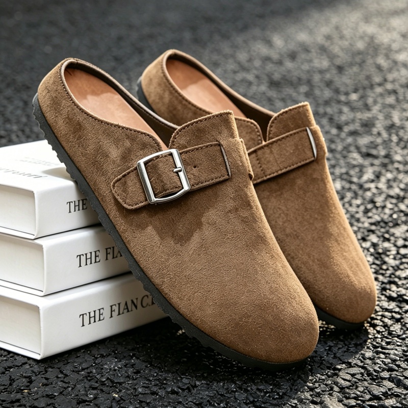 컴웜 패션 여성용 스웨이드 뮬 슬리퍼 남성용 코르크 인 - Insole Arch Support 리뷰 및 가격