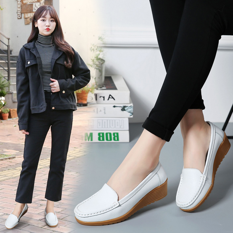 여성용 이지클린 화이트 간호사 신발, 앞코가 막힌 PU - Insole Arch Support 리뷰 및 가격