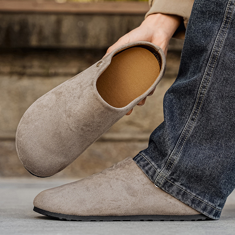 남성 스웨이드 가죽 슬리퍼 뮬 여성 편안한 포테이토 슈 - Insole Arch Support 리뷰 및 가격