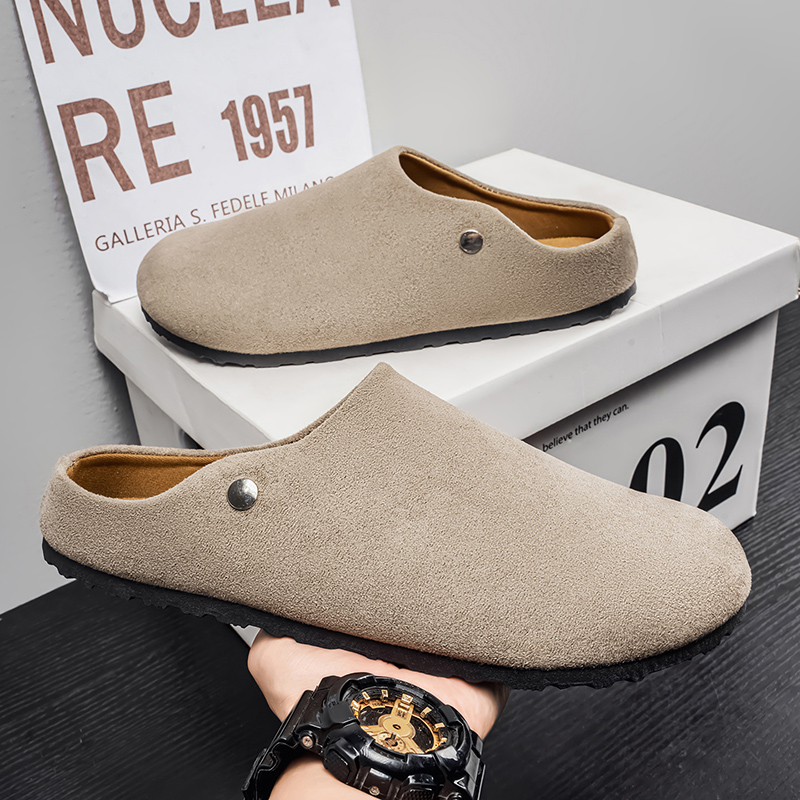 남성 스웨이드 가죽 슬리퍼 뮬 여성 편안한 포테이토 슈 - Insole Arch Support 리뷰 및 가격