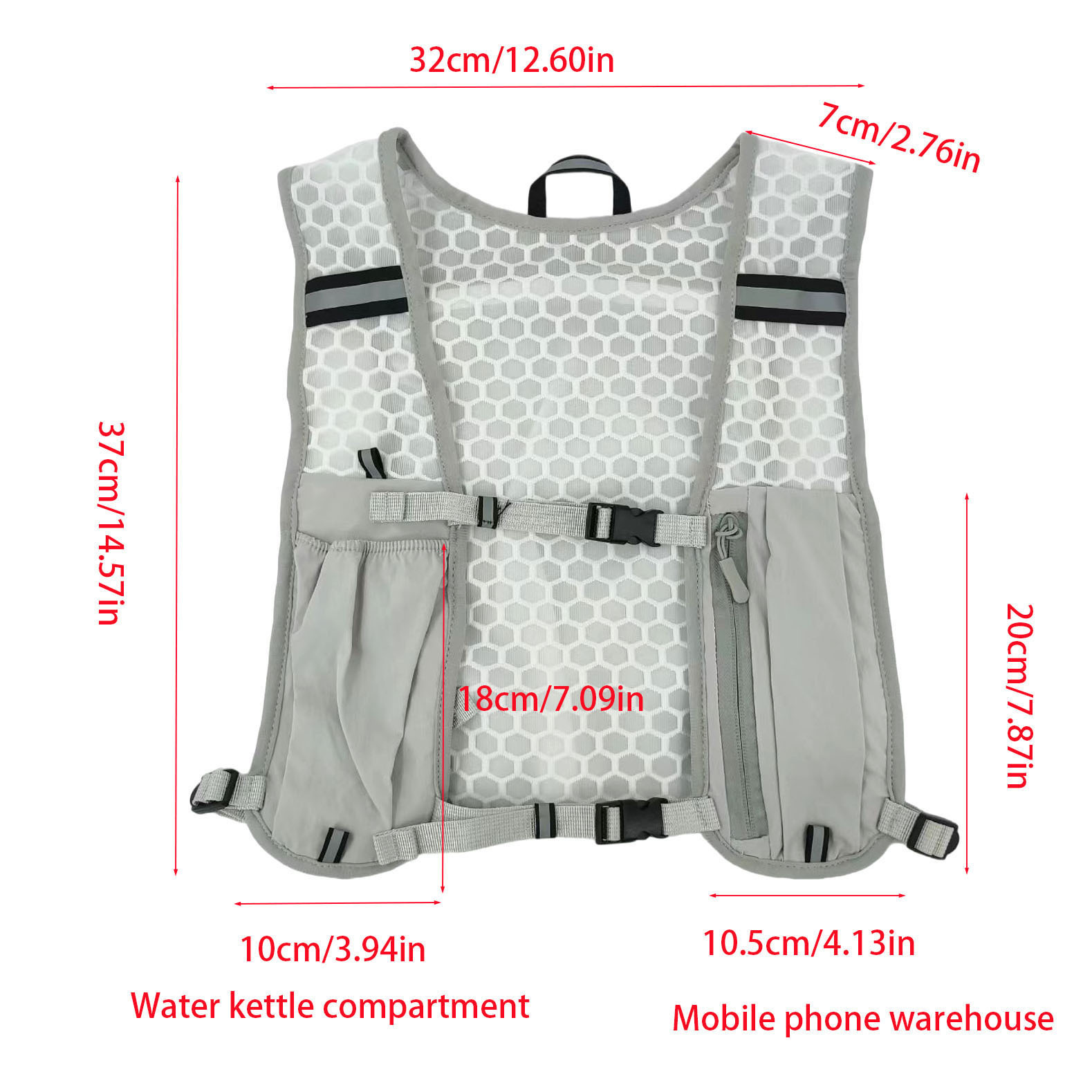 반사 기능이 있는 경량 러닝 조끼 (자전거 및 스포츠용 - Running Gear For Your Phone 리뷰 및 가격